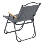 Set de table et 4 chaises de camping tissu Oxford 600D gris 03_0010695