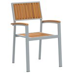 vidaXL Ensemble de salle à manger de jardin 3 pièces en bois d'acacia et métal