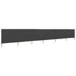 vidaXL Paravent 6 panneaux Tissu 800 x 120 cm Anthracite