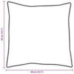 vidaXL Oreiller avec oreiller 2 Pièces Blanc 40 x 40 cm Coton