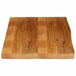vidaXL Dessus de table à bord vivant 120x60x2 5cm bois massif manguier