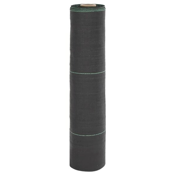 vidaXL Membrane anti-mauvaises herbes noir 0 5x25 m PP