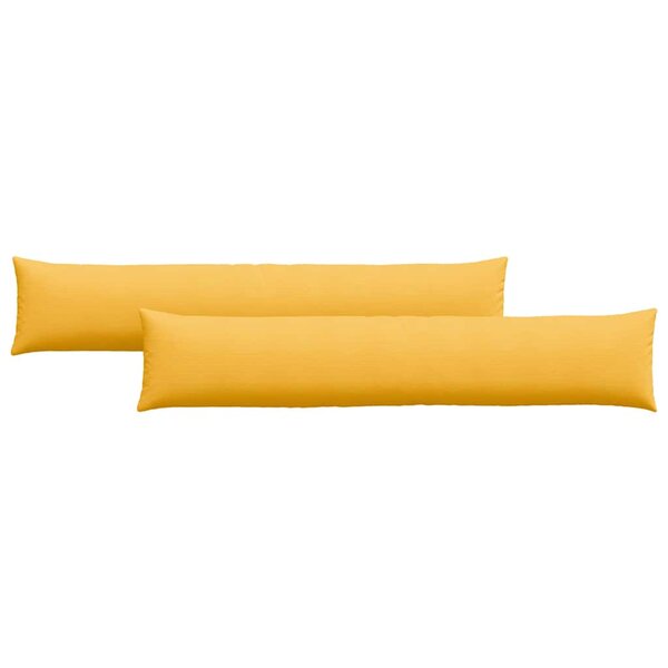vidaXL Coussins de canapé 2 Pièces Jaune clair 200 x 40 cm