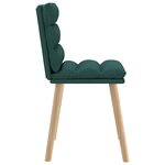 vidaXL Chaises à manger lot de 4 vert foncé tissu