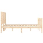 vidaXL Cadre de lit sans matelas 140x200 cm bois massif de pin