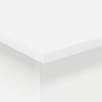 vidaXL Table d'appoint Blanc 44 5 x 45 x 55 cm Bois d'ingénierie