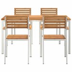vidaXL Ensemble de salle à manger pour jardin 5 Pièces