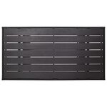 vidaXL Table de jardin noir 120x70x66 cm Résine tressée