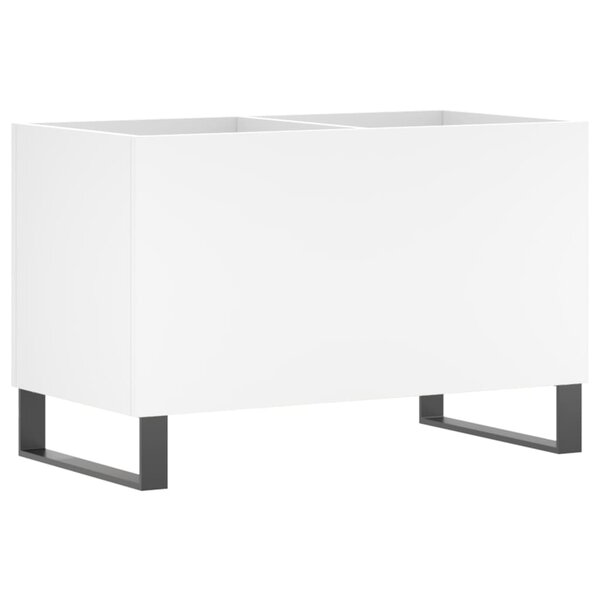 vidaXL Armoire à disques blanc 74 5x38x48 cm bois d'ingénierie