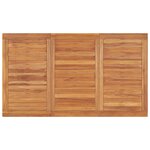 vidaXL Table à dîner de jardin 140x80x77 cm Bois de teck solide