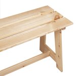 Banc extérieur vidaXL 119x35x47 cm en bois de pin massif