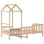 vidaXL Lit de jour avec toit sans matelas 90x200 cm bois massif