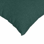 vidaXL Coussins de canapé 2 Pièces Vert foncé 50 x 30 cm tissu
