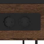 vidaXL Cabinet de chevet avec tiroir Chêne marron 40 x 27 x 76 cm