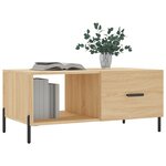 vidaXL Table basse chêne sonoma 90x50x40 cm bois d'ingénierie