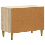 vidaXL Cabinet de chevet avec tiroir Chêne Sonoma 62 x 34 5 x 48 cm