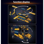 Mould King 24048 - Kit de construction de maquette d'hélicoptère coaxial à contre-rotation