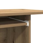vidaXL Bureau d'ordinateur chêne artisanal 80x50x75 cm bois ingénierie