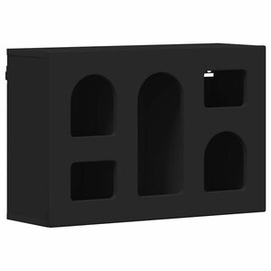 vidaXL Armoire suspendue Noir 60 x 20 x 40 cm Bois d'ingénierie