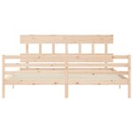 vidaXL Cadre de lit sans matelas bois massif