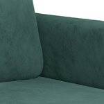 vidaXL Ensemble de canapés 3 Pièces vert foncé velours