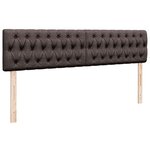 VidaXL Cadre de lit ottoman avec matelas marron foncé 180x200 cm tissu