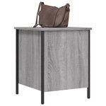 vidaXL Banc de rangement sonoma gris 40x42 5x50 cm bois d'ingénierie