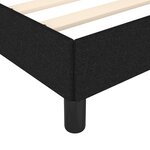 vidaXL Cadre de lit sans matelas noir 90x200 cm tissu