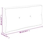 vidaXL Coussins de palette lot de 2 bleu tissu