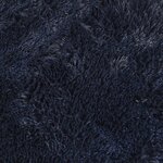 vidaXL Tapis shaggy à poils longs NAVARRA bleu marine 240x240 cm
