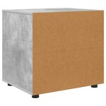 vidaXL Armoire de rangement Gris béton 60 x 48 x 57 cm