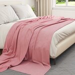vidaXL Jeté Rose 270 x 240 cm Toison