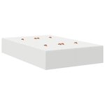 vidaXL Cadre de lit avec rangement avec stockage Blanc 120 x 200 cm