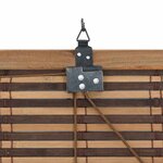 vidaXL Store de Fenêtre Géométrique Marron 140 x 220 cm Bambou