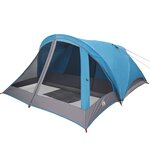 vidaXL Tente de camping de cabine 4 personnes bleu imperméable