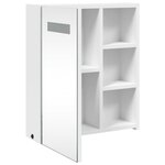 vidaXL Armoire de salle de bain à miroir avec LED blanc 45x13x52 cm