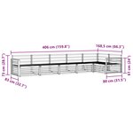 vidaXL Ensemble de canapés d'extérieur 6 pc Naturel
