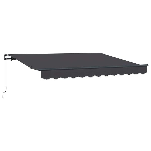 vidaXL Auvent Rétractable Anthracite 300 x 200 cm tissu