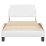 vidaXL Cadre de lit sans matelas blanc 90x200 cm similicuir