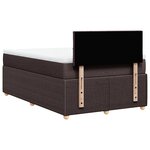 vidaXL Sommier à lattes de lit avec matelas Marron foncé 120x200 cm