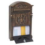 Boîte aux lettres style rétro - classique  Residencia Maxi D-2152/B  Aluminium  Bromze