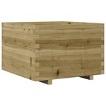 vidaXL Jardinière 70x70x49 5 cm bois de pin imprégné