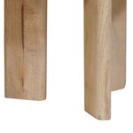 vidaXL Tables basses gigognes 3 Pièces Noir Bois de mangue massif