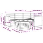 vidaXL Ensemble de canapés d'extérieur 5 pc Naturel Polyester