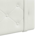 vidaXL Tête de lit suspendue Blanc Simili cuir