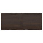 vidaXL Dessus de table bois massif traité bordure assortie