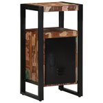 vidaXL Cabinet de Salle de Bain Multicolore 40x35x75 cm en Bois Massif Récupéré