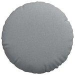 vidaXL Coussins de siège 2 Pièces Gris clair Ø50 x 19 cm tissu