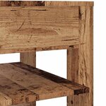 vidaXL Table basse vieux bois 55 5x55x45 cm bois d'ingénierie