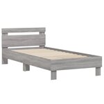 vidaXL Cadre de lit sans matelas avec tête de lit 75x190 cm